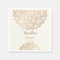 Golden mandala Mehndi personalisierter Name