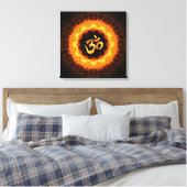 Golden Mandala mit OM Leinwanddruck (Insitu (Schlafzimmer))