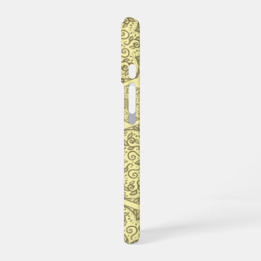 Golden Mandala Mosaic Muster TelefonCase iPhone 16 Hülle (Linke Seite)