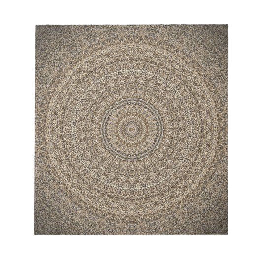 Golden Mandala Notizblock (Vorderseite)