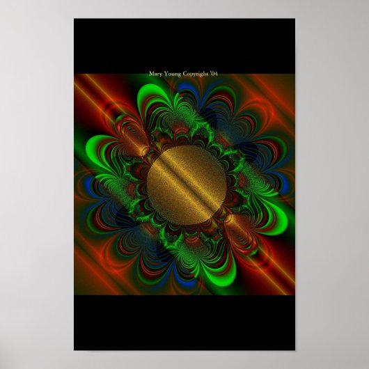 Golden Mandala Poster (Vorne)