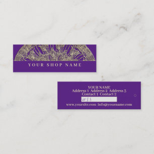 Golden Mandala - Preis-Tag - Visitenkarte
