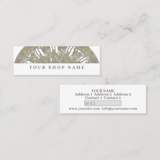 Golden Mandala - Preis-Tag - Visitenkarte