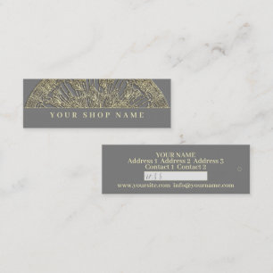 Golden Mandala - Preis-Tag - Visitenkarte