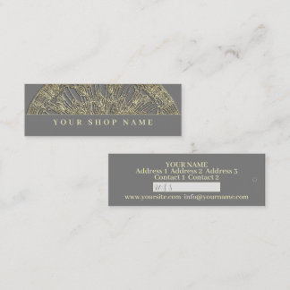 Golden Mandala - Preis-Tag - Visitenkarte