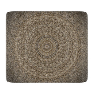 Golden Mandala Schneidebrett