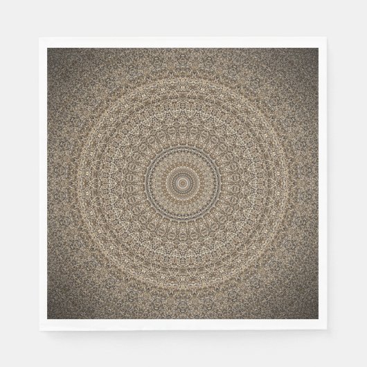Golden Mandala Serviette (Vorderseite)