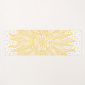 Golden Mandala Sun Salutation Yoga Mat Yogamatte (Vorderseite (Horizontal))