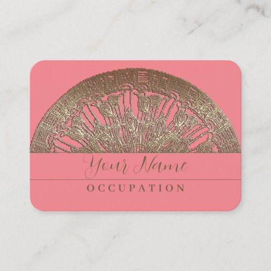 Golden Mandala - Visitenkarte (Vorderseite)