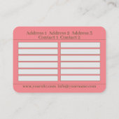 Golden Mandala - Visitenkarte (Rückseite)