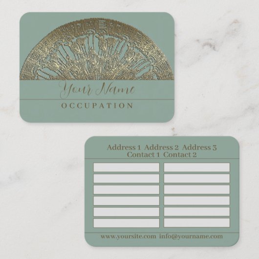 Golden Mandala - Visitenkarte (Vorne/Hinten)