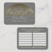 Golden Mandala - Visitenkarte (Vorne/Hinten)