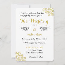 Golden Mandala Wedding Einladung