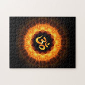 Golden Mandala with OM Puzzle (Horizontal)