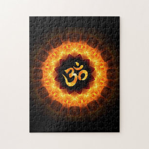 Golden Mandala with OM Puzzle