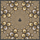 Golden Mandelbrot Fraktal Aufkleber (Vorderseite)