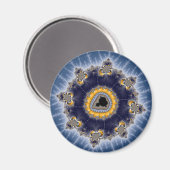 Golden Mandelbrot - Fraktal Magnet (Vorderseite/Rückseite)