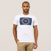 Golden Mandelbrot - Fraktal T - Shirt (Vorne ganz)
