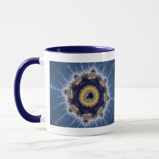 Golden Mandelbrot - Fraktal Tasse (Links)