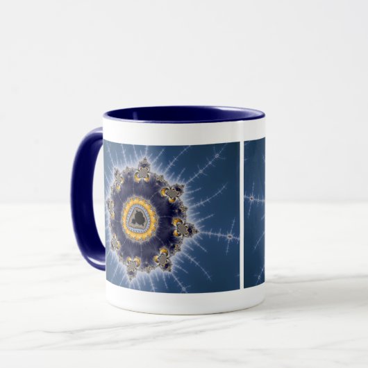 Golden Mandelbrot - Fraktal Tasse (Vorderseite Links)