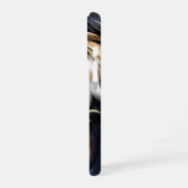 Golden Mane Löwe – Luxuriöse Power iPhone 16 Hülle (Linke Seite)