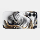 Golden Mane Löwe – Luxuriöse Power iPhone 16 Hülle (Rückseite (Horizontal))
