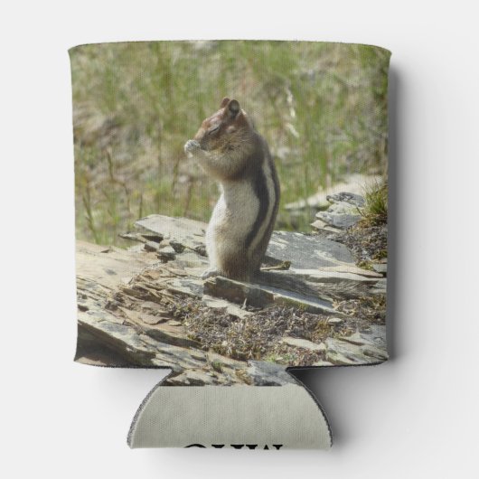 Golden Mantled Ground Eichhörnchen am Glacier I Dosenkühler (Rückseite)