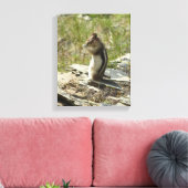 Golden Mantled Ground Eichhörnchen am Glacier I Leinwanddruck (Insitu (Wohnzimmer))