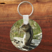 Golden Mantled Ground Eichhörnchen am Glacier I Schlüsselanhänger (Vorderseite)