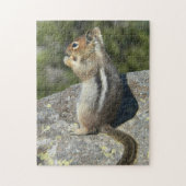 Golden Mantled Ground Eichhörnchen Nature Foto Puzzle (Vertikal)