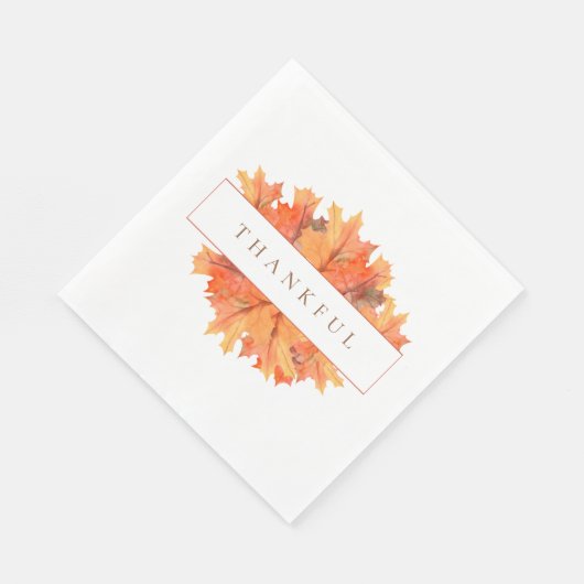 Golden Maple Blätter Individuelle Fall Botanisch Serviette (Ecke)