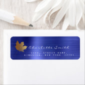 Golden Maple Leaf Cobalt Blue Steel UAWG Labels (Insitu)