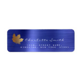 Golden Maple Leaf Cobalt Blue Steel UAWG Labels (Vorne)