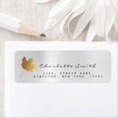 Golden Maple Leaf Silver Gray Steel UAWG Labels (Insitu)