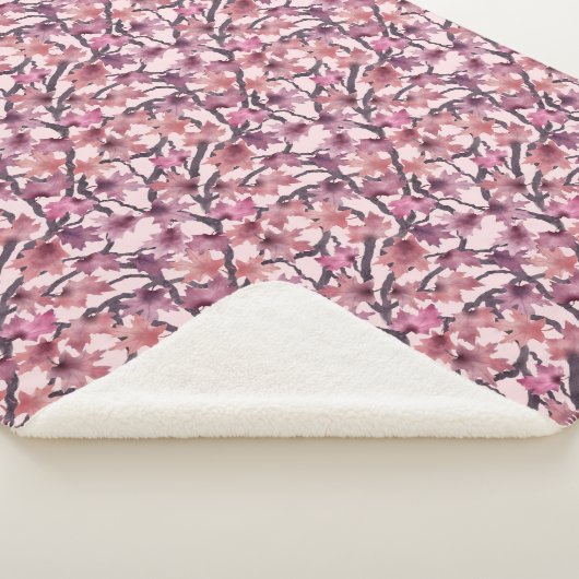Golden Maple Tree Sherpa Blanket Sherpadecke (3/4)