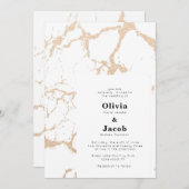 Golden Marble Einladung (Vorne/Hinten)