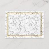 Golden Marble Wedding RSVP Card, Grünflächen Begleitkarte (Rückseite)