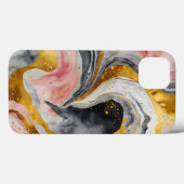 Golden Marble Whirls Case-Mate iPhone Hülle (Rückseite (Horizontal))