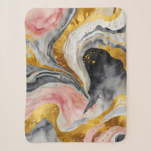 Golden Marble Whirls Sherpadecke