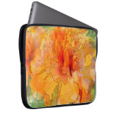 Golden Marigold Blume Laptopschutzhülle (Vorne Rechts)