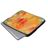 Golden Marigold Blume Laptopschutzhülle (Vorne Knopf)