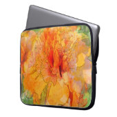 Golden Marigold Blume Laptopschutzhülle (Vorderseite Links)
