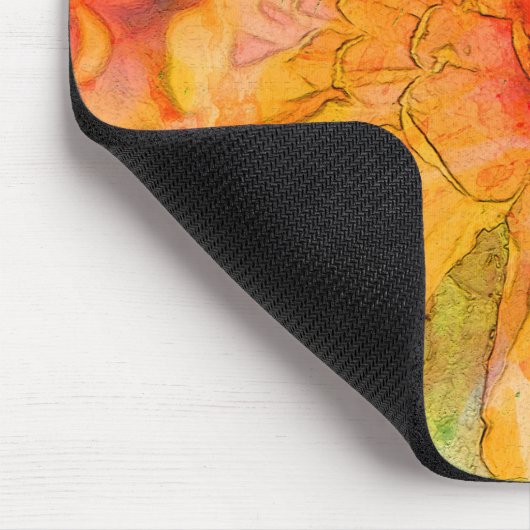 Golden Marigold Blume Mousepad (Ecke)