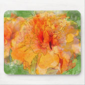 Golden Marigold Blume Mousepad (Vorne)