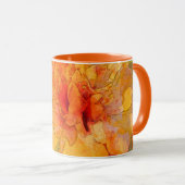 Golden Marigold Blume Tasse (VorderseiteRechts)