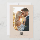 Golden Marigold, Terra Honey & Umber Spice Wedding Einladung (Rückseite)