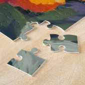 Golden Marigolds | Watercolor Flowers Floral Puzzle (Seite)