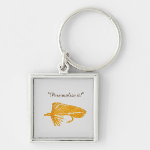Golden Matuka Streamer Fliegenfliege Kunst Schlüsselanhänger