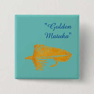 Golden Matuka Streamer für Fliegenfischen, Fliegen Button