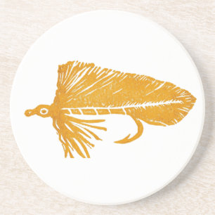 Golden Matuka Streamer Trout Fly Untersetzer